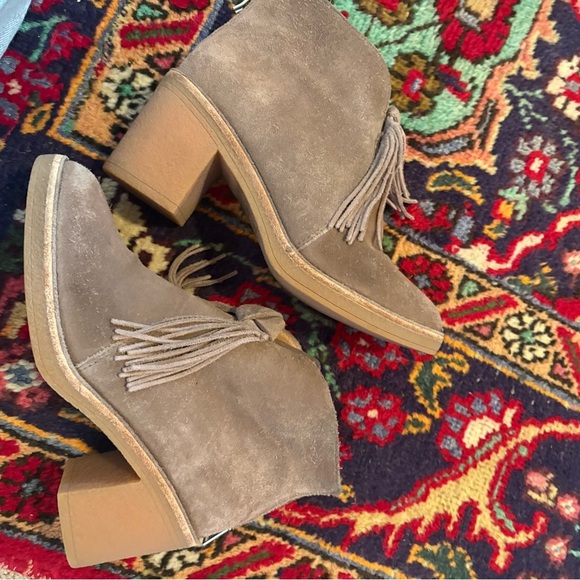 UGG Suede Ankle Boots with Tassels - Picture 2 of 5